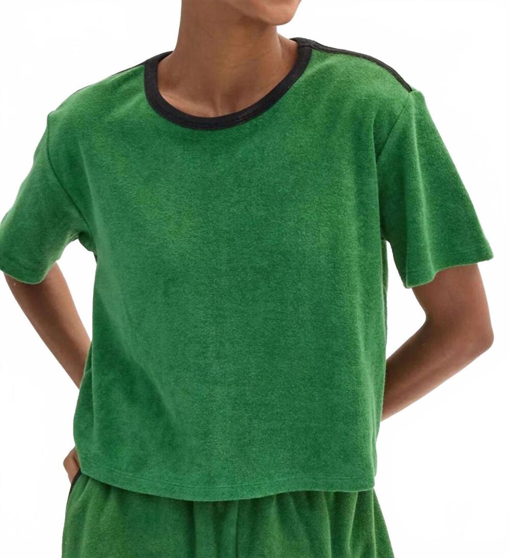 NEW CLARE V. le plage tee in basil